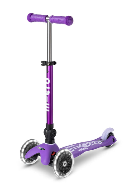 Micro Step - Mini Micro Step 3-Wiel Kinderstep Deluxe inklapbaar LED Purple