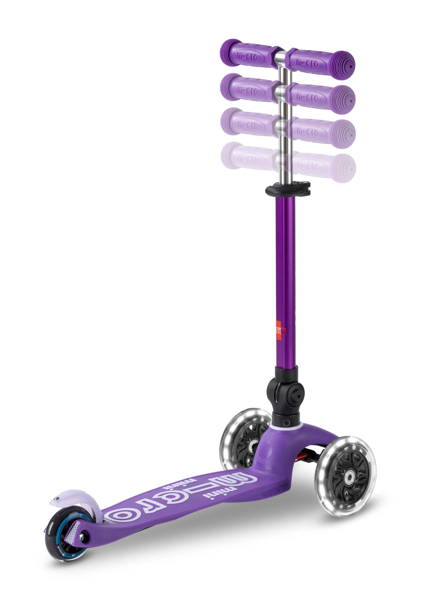 Micro Step - Mini Micro Step 3-Wiel Kinderstep Deluxe inklapbaar LED Purple