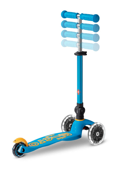 Micro Step - Mini Micro Step 3-Wiel Kinderstep Deluxe inklapbaar LED Ocean Blue