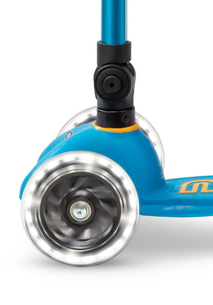 Micro Step - Mini Micro Step 3-Wiel Kinderstep Deluxe inklapbaar LED Ocean Blue