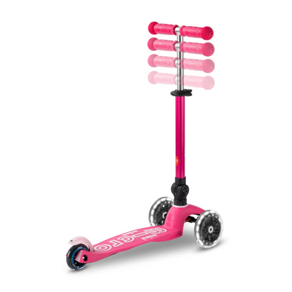 Micro Step - Mini Micro Step 3-Wiel Kinderstep Deluxe inklapbaar LED Roze