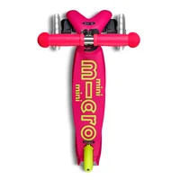 Micro Step - Mini Micro Step 3-Wiel Kinderstep Deluxe inklapbaar LED Roze/Geel