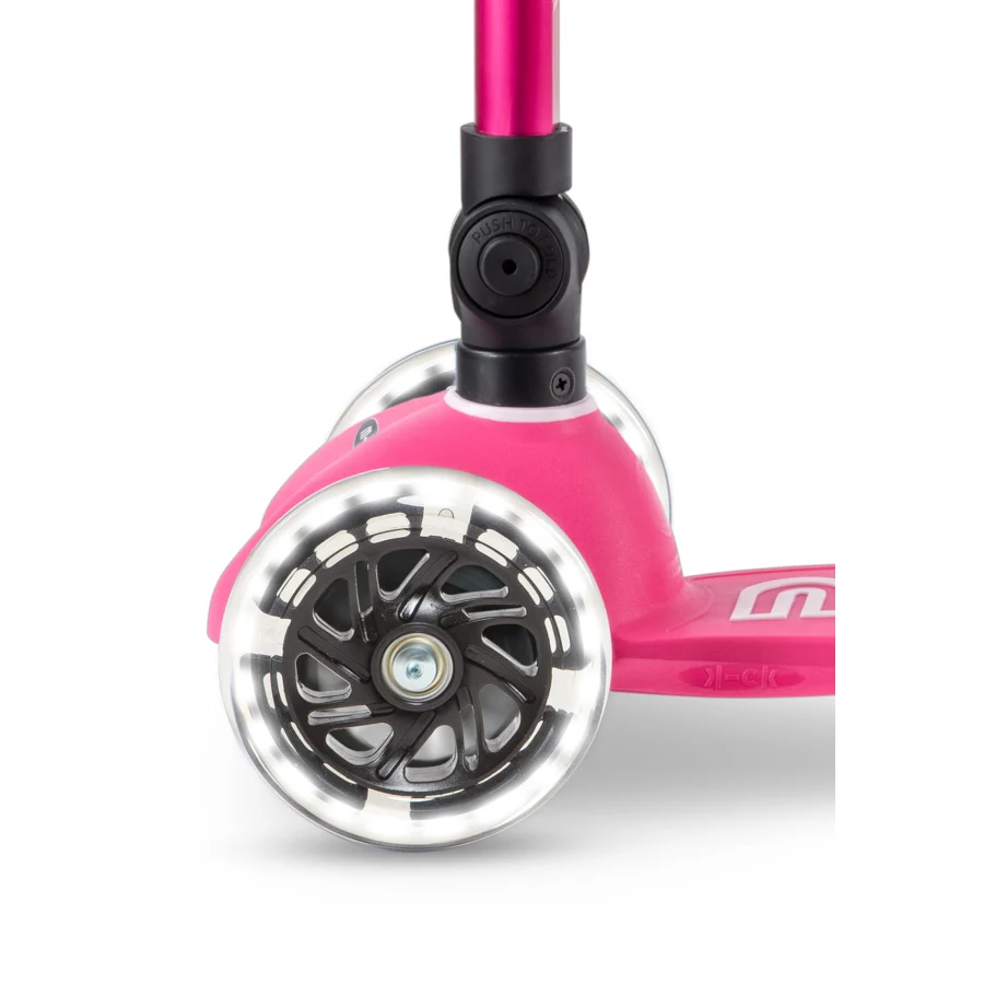 Micro Step - Mini Micro Step 3-Wiel Kinderstep Deluxe inklapbaar LED Roze
