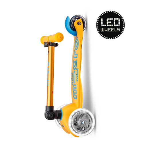 Micro Step - Mini Micro Step 3-Wiel Kinderstep Deluxe inklapbaar LED Abrikoos LIMITED EDITION