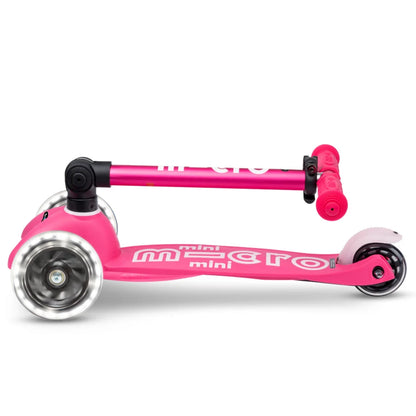Micro Step - Mini Micro Step 3-Wiel Kinderstep Deluxe inklapbaar LED Roze