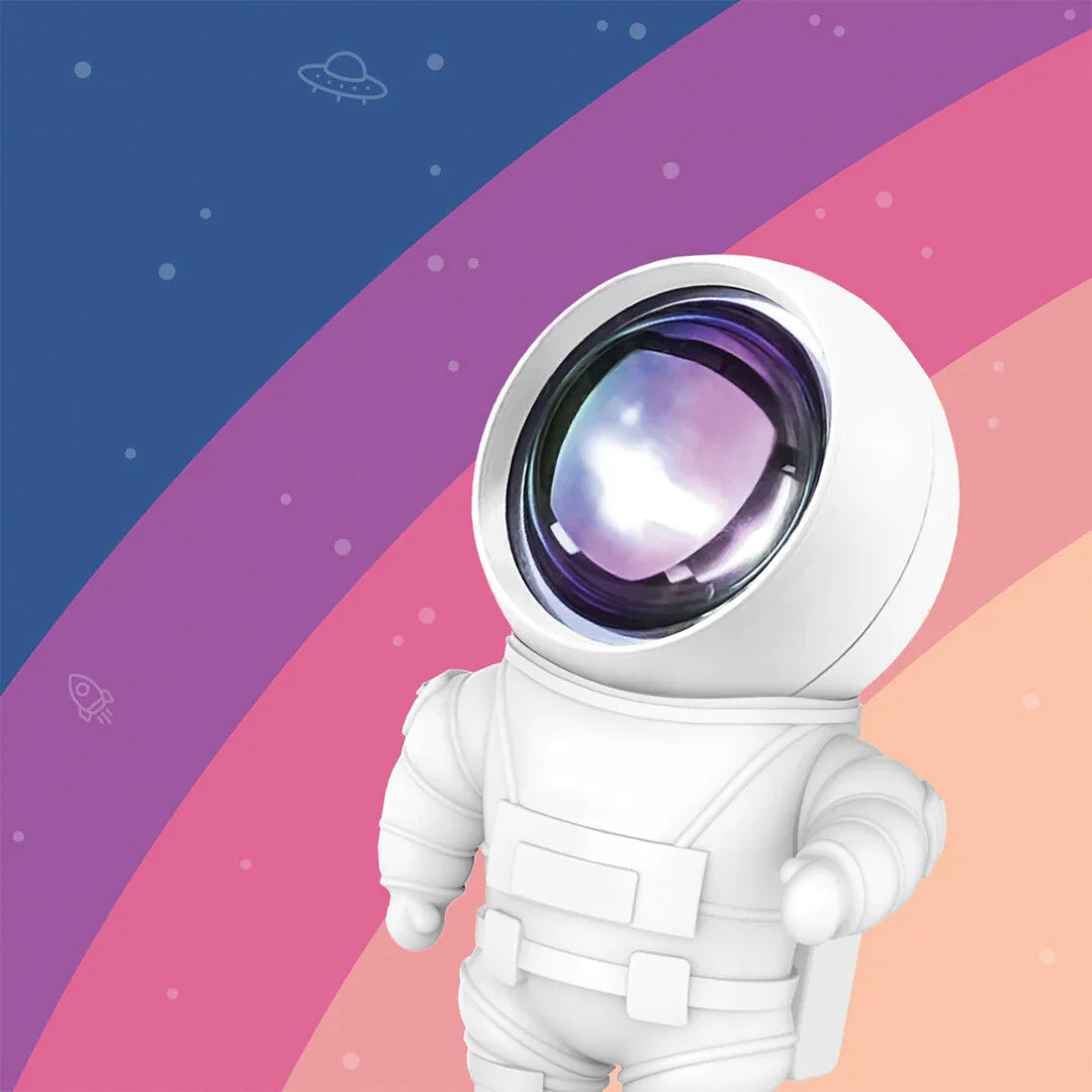 MOB - Nachtlampje Astronaut AstroLight Rainbow Projector