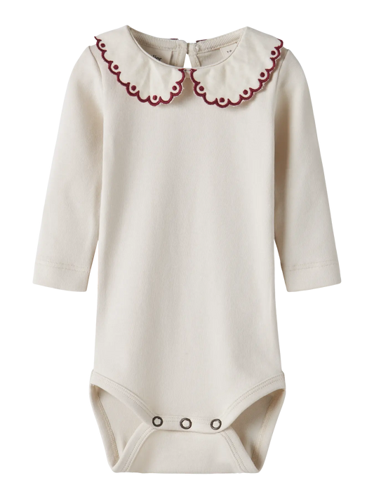 Lil' Atelier - Fundo Lia Romper met Kraag | Turtledove Biking Red