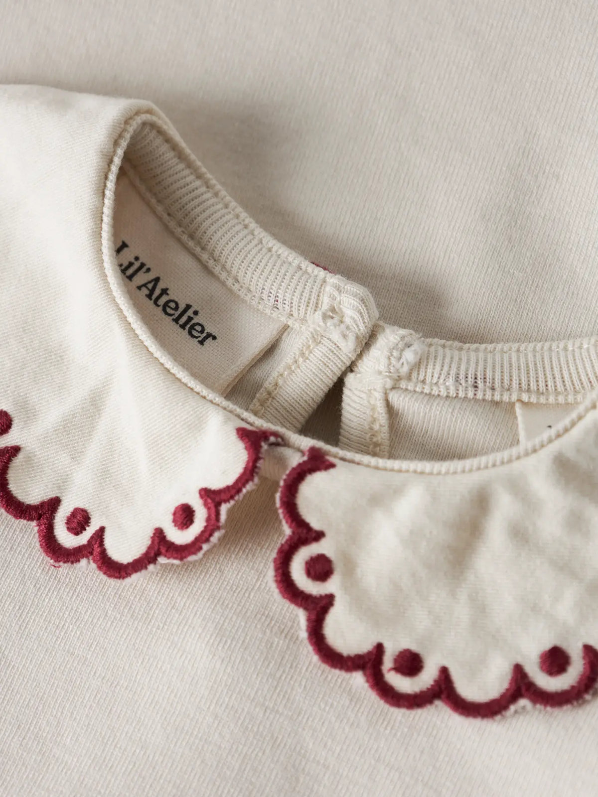 Lil' Atelier - Fundo Lia Romper met Kraag | Turtledove Biking Red