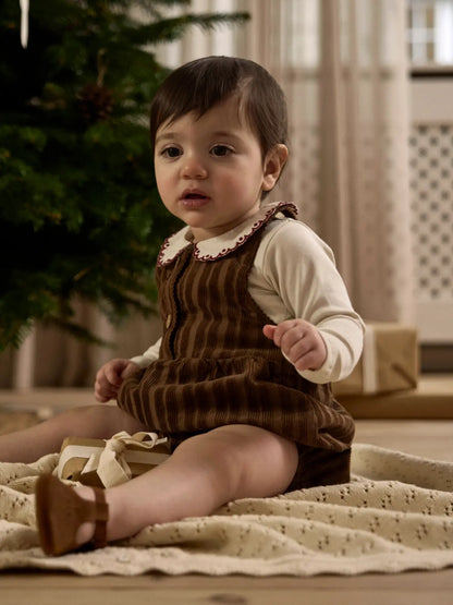 Lil' Atelier - Fundo Lia Romper met Kraag | Turtledove Biking Red