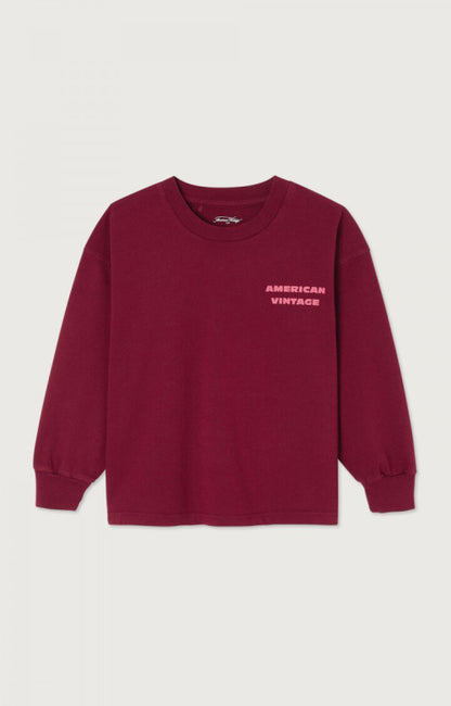 American Vintage - Fizvalley Longsleeve Bordeaux Vintage