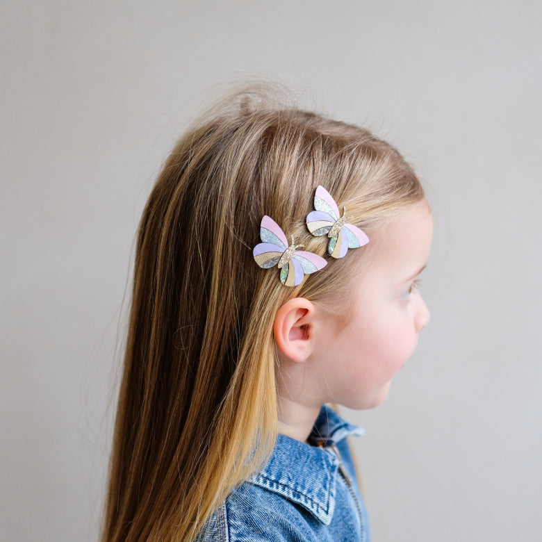 Mimi & Lula – Striped Butterfly Clips