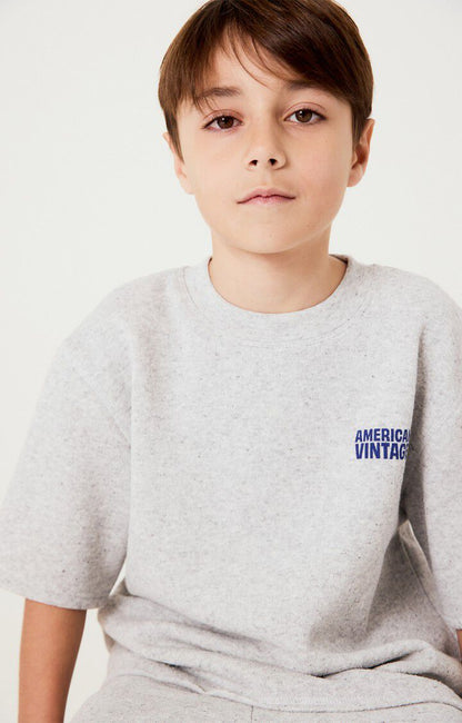 American Vintage - Kids t-shirt Evona | MELANGE LIGHT GREY