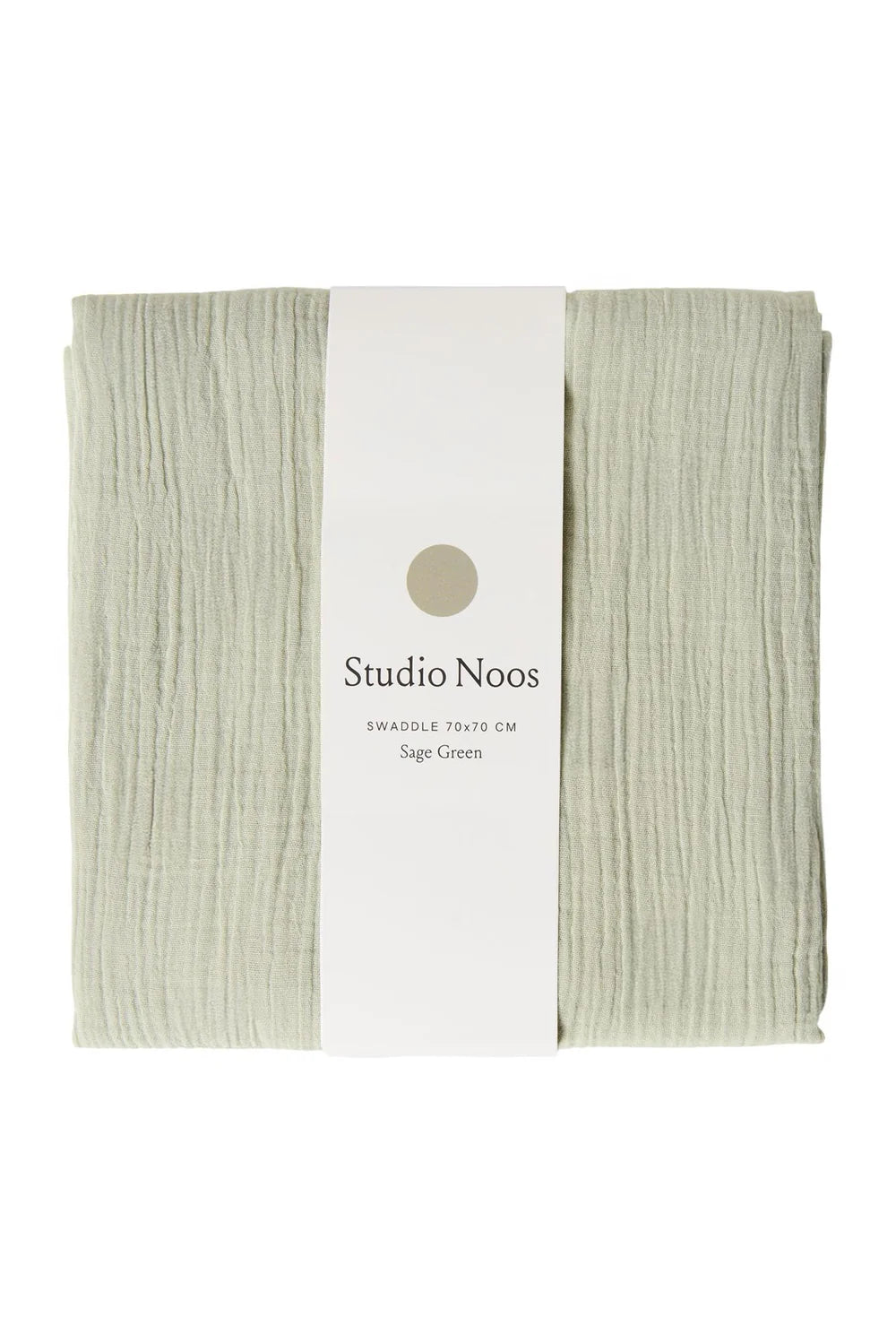 Studio Noos – Sage Green Hydrofiele Doek | Medium 70×70 cm
