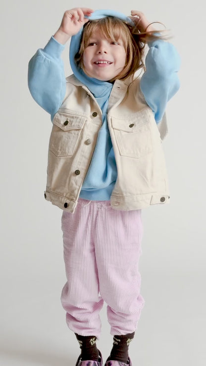 American Vintage - Izubird Hoodie Sweatshirt Vintage Light Blue