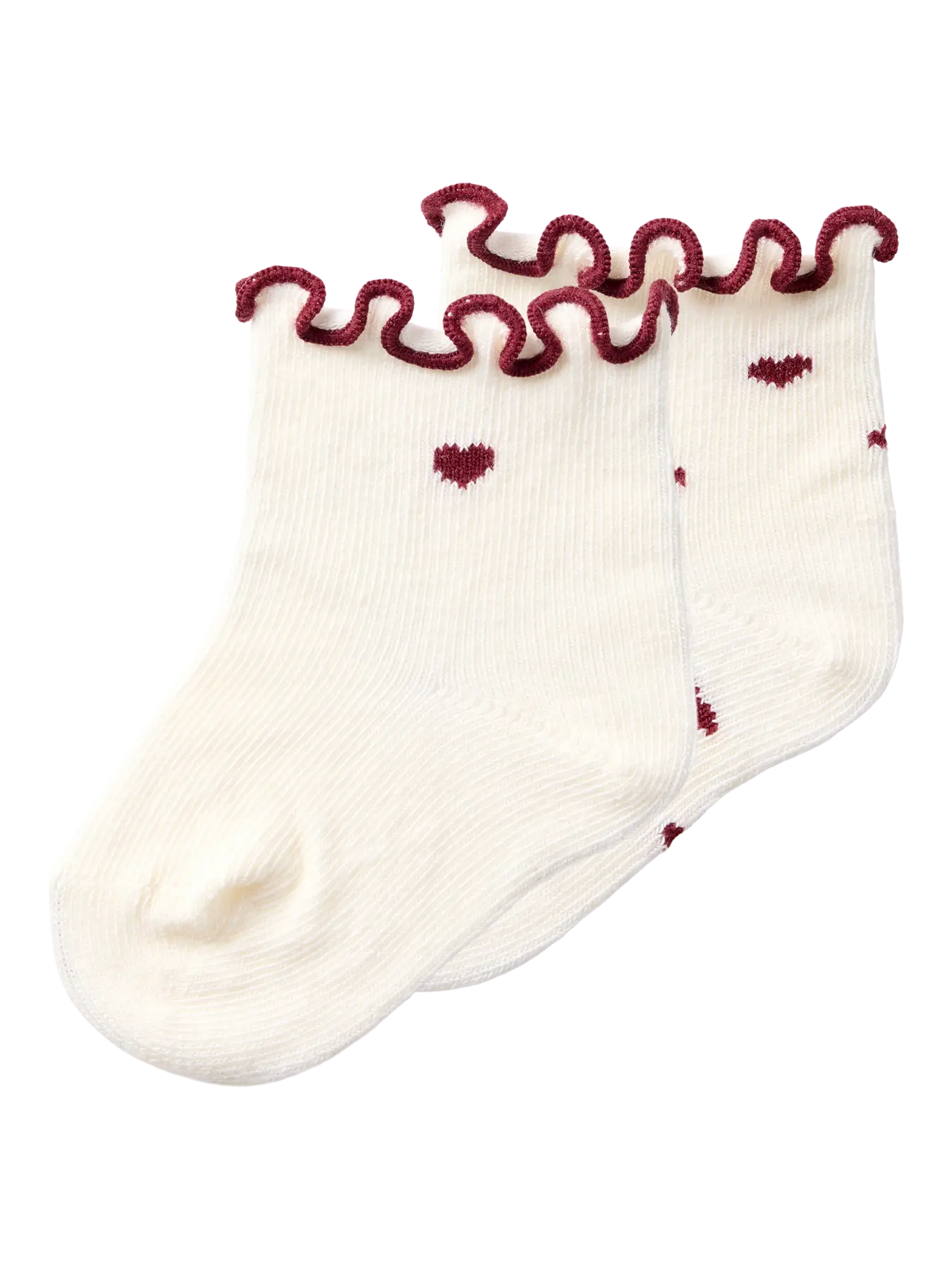 Lil' Atelier - Rosita 2-Pack Babysokken | Turtledove Hearts