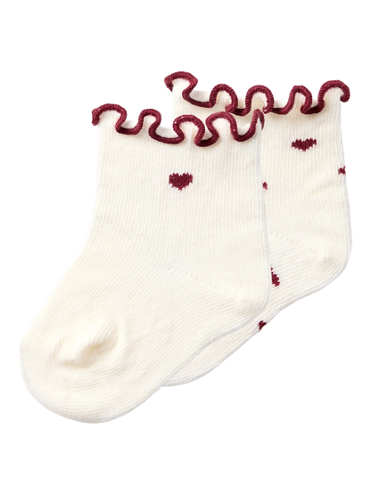 Lil' Atelier - Rosita 2-Pack Babysokken | Turtledove Hearts