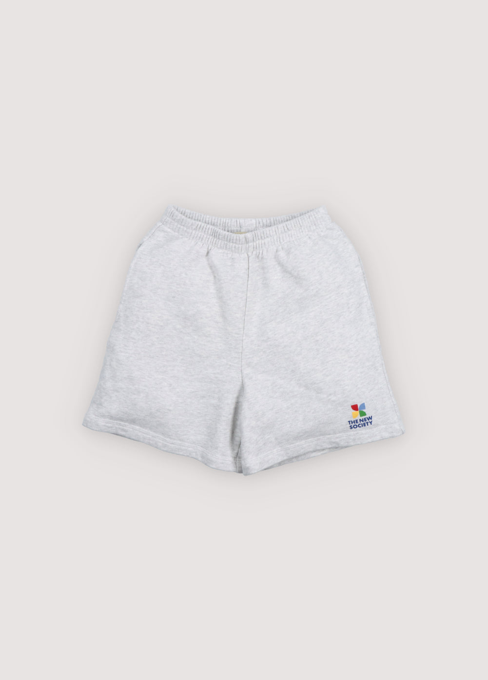 The New Society - TNS Logo Short Light Grey Melange