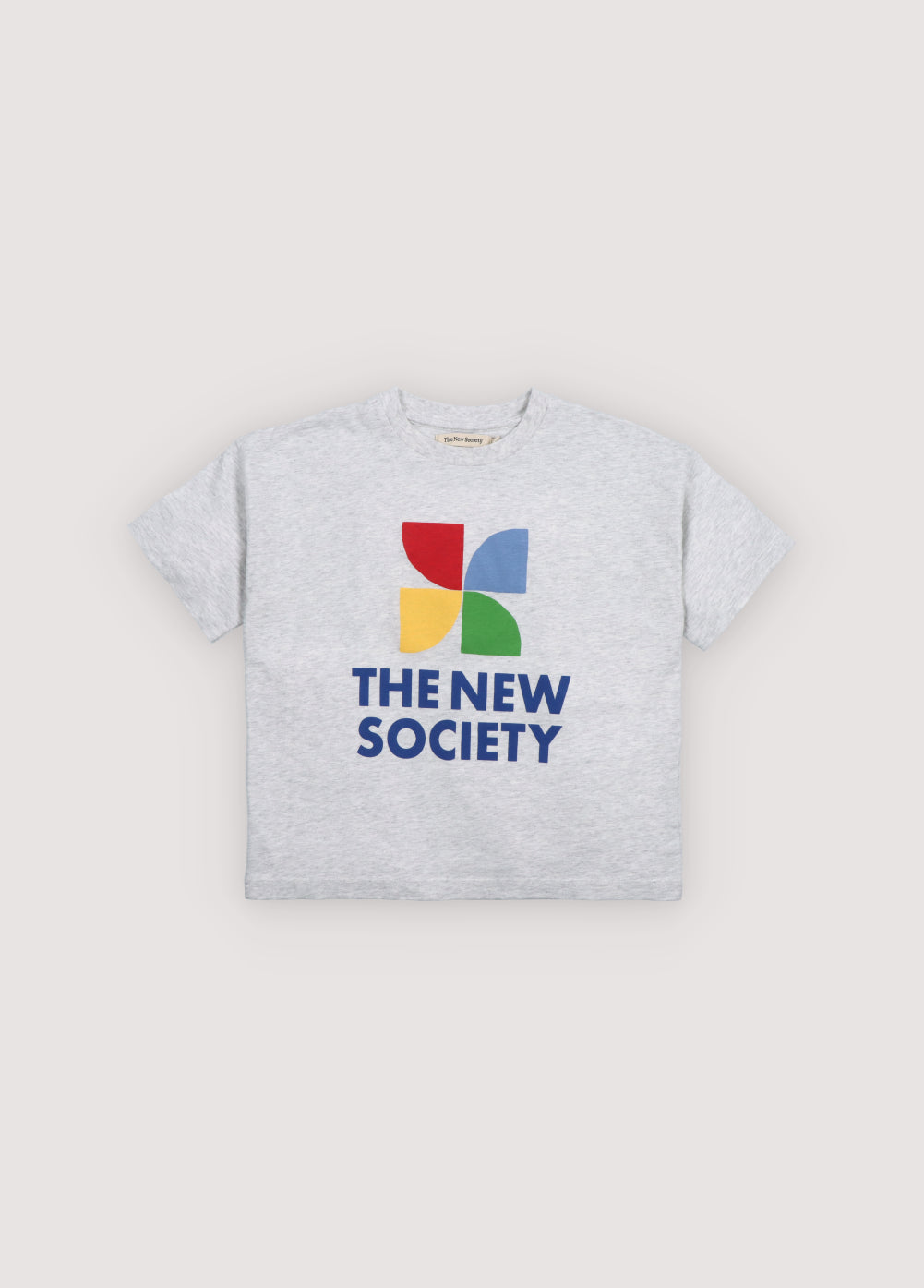 The New Society - TNS Logo T-Shirt Light Grey Melange