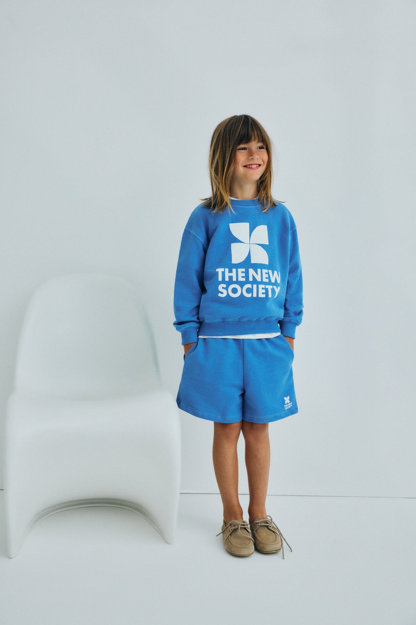 The New Society - TNS Logo Sweatshirt Iris Whisper