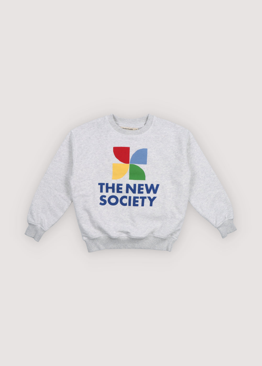 The New Society - TNS Logo Sweatshirt Light Grey Melange