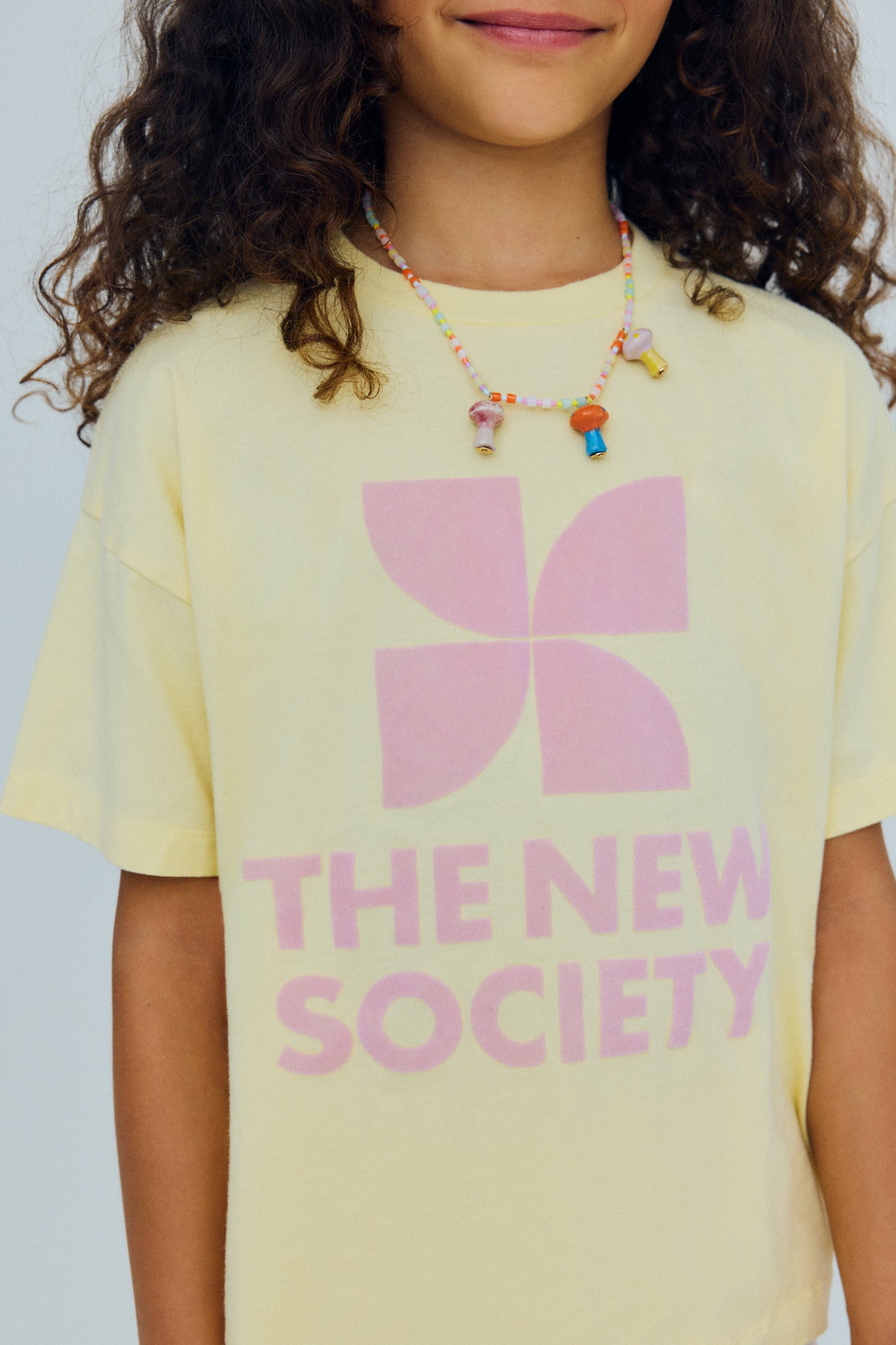 The New Society - TNS Logo T-Shirt Soft Lemon