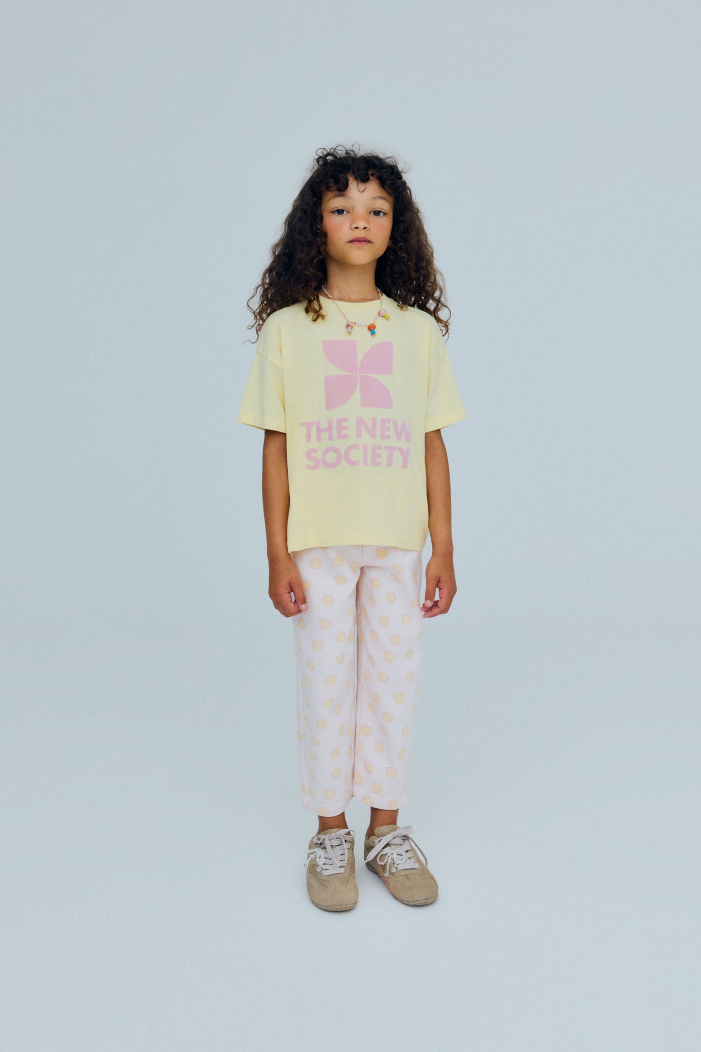 The New Society - TNS Logo T-Shirt Soft Lemon