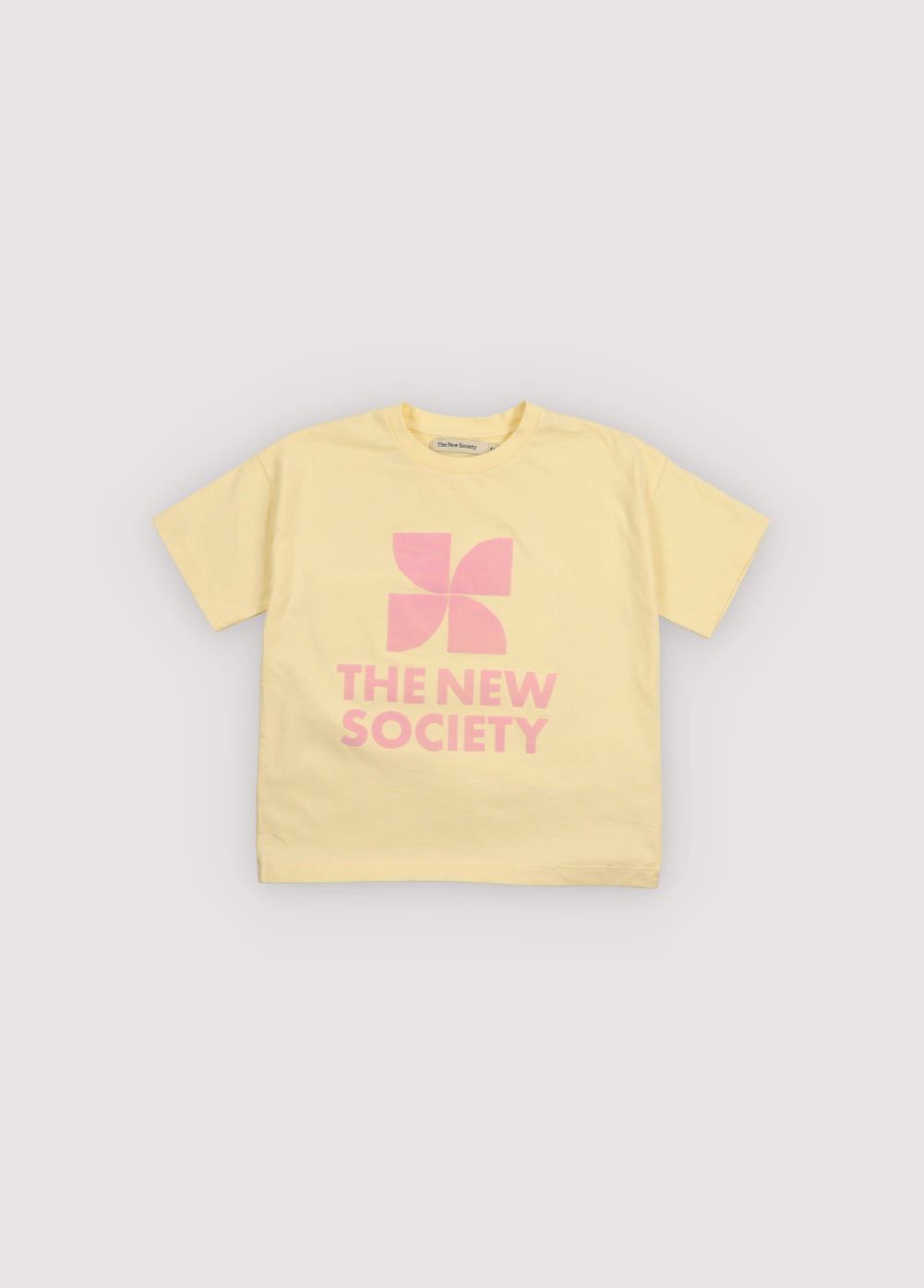 The New Society - TNS Logo T-Shirt Soft Lemon