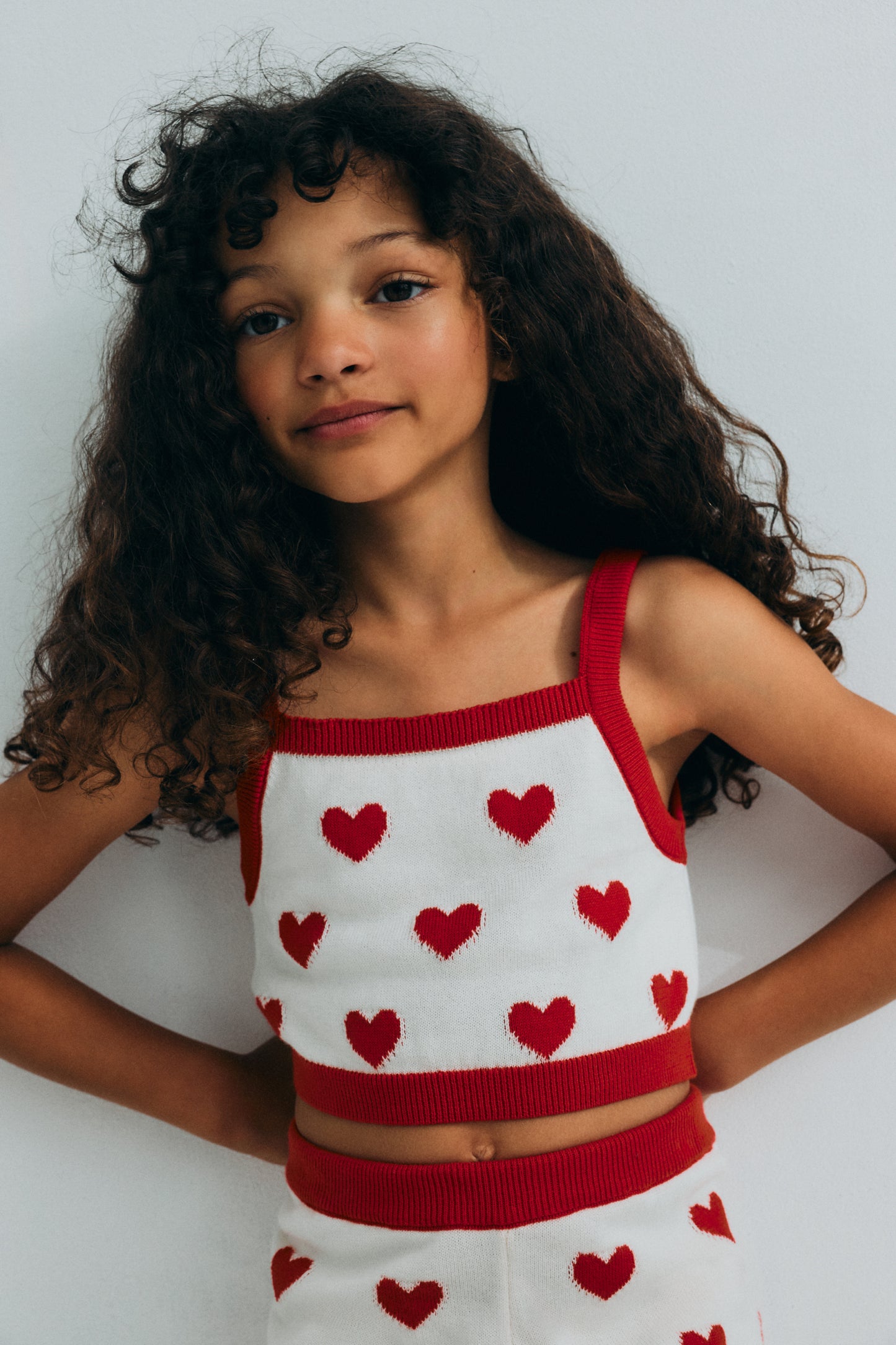 The New Society - Maqui Top Hearts Jacquard