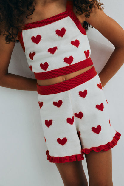 The New Society - Maqui Top Hearts Jacquard