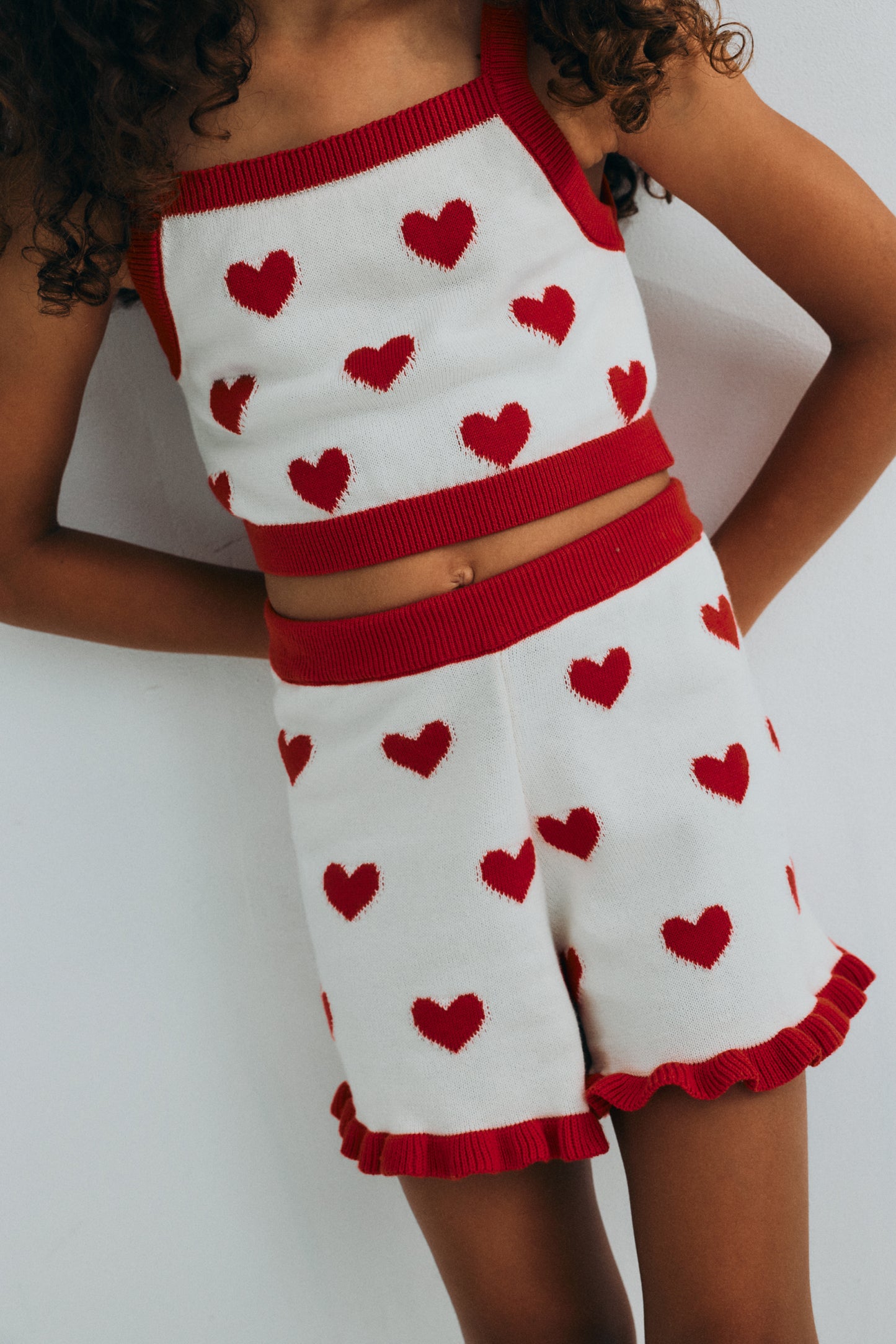 The New Society - Maqui Short Hearts Jacquard