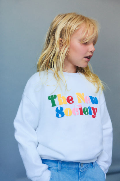 The New Society - Wisteria Sweatshirt Pure Cloud