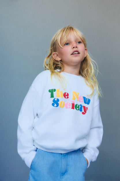 The New Society - Wisteria Sweatshirt Pure Cloud