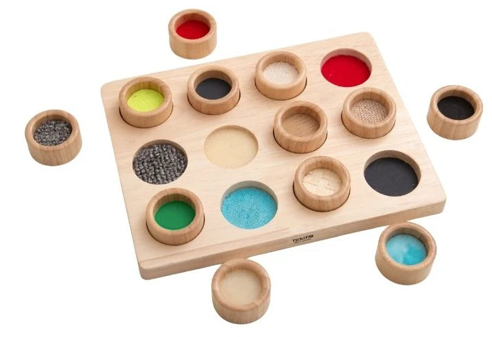 tickit® - Touch & Match Bord | Sensorisch Voelspel met 12 Texturen