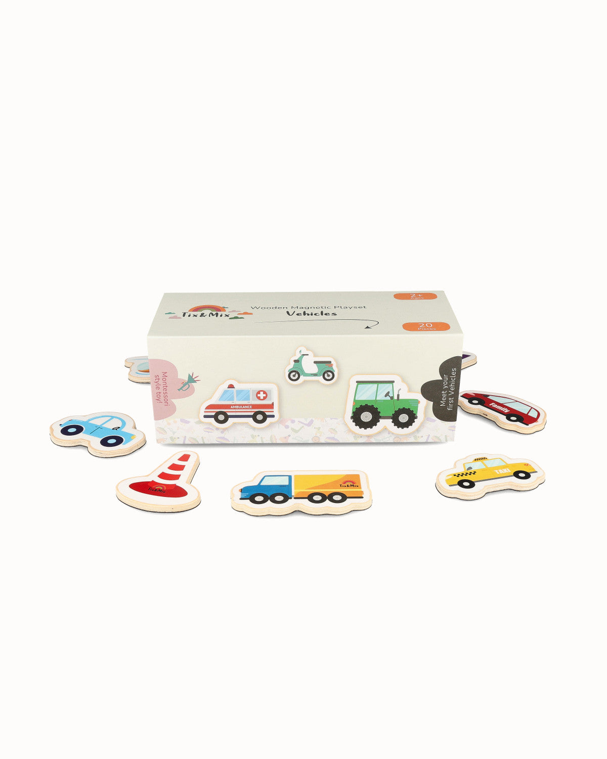 Tix & Mix - Explore Vehicles Set (20 stuks)