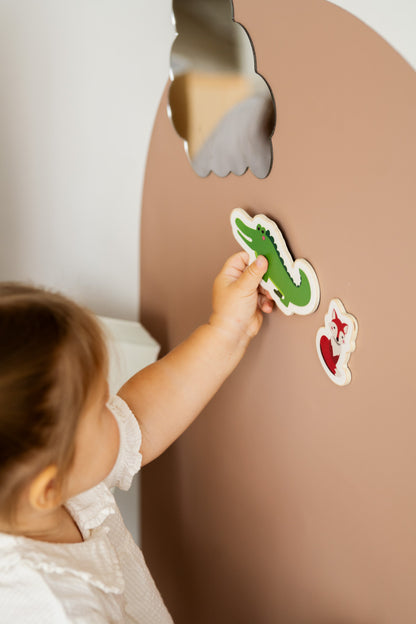 Tix & Mix - Magnetic Wall Board - Brown Sugar