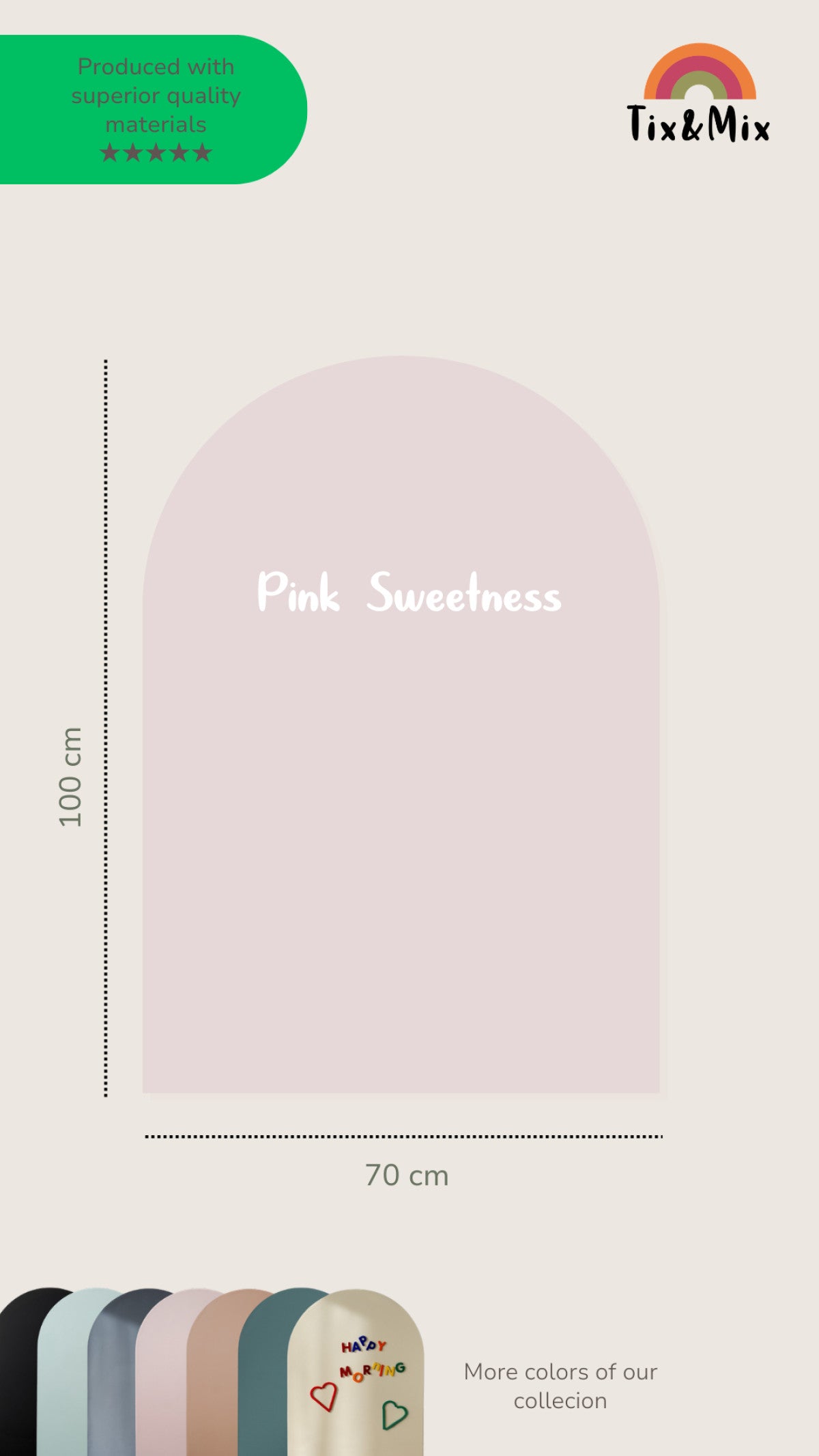 Tix & Mix - Magnetic Wall Board - Pink Sweetness