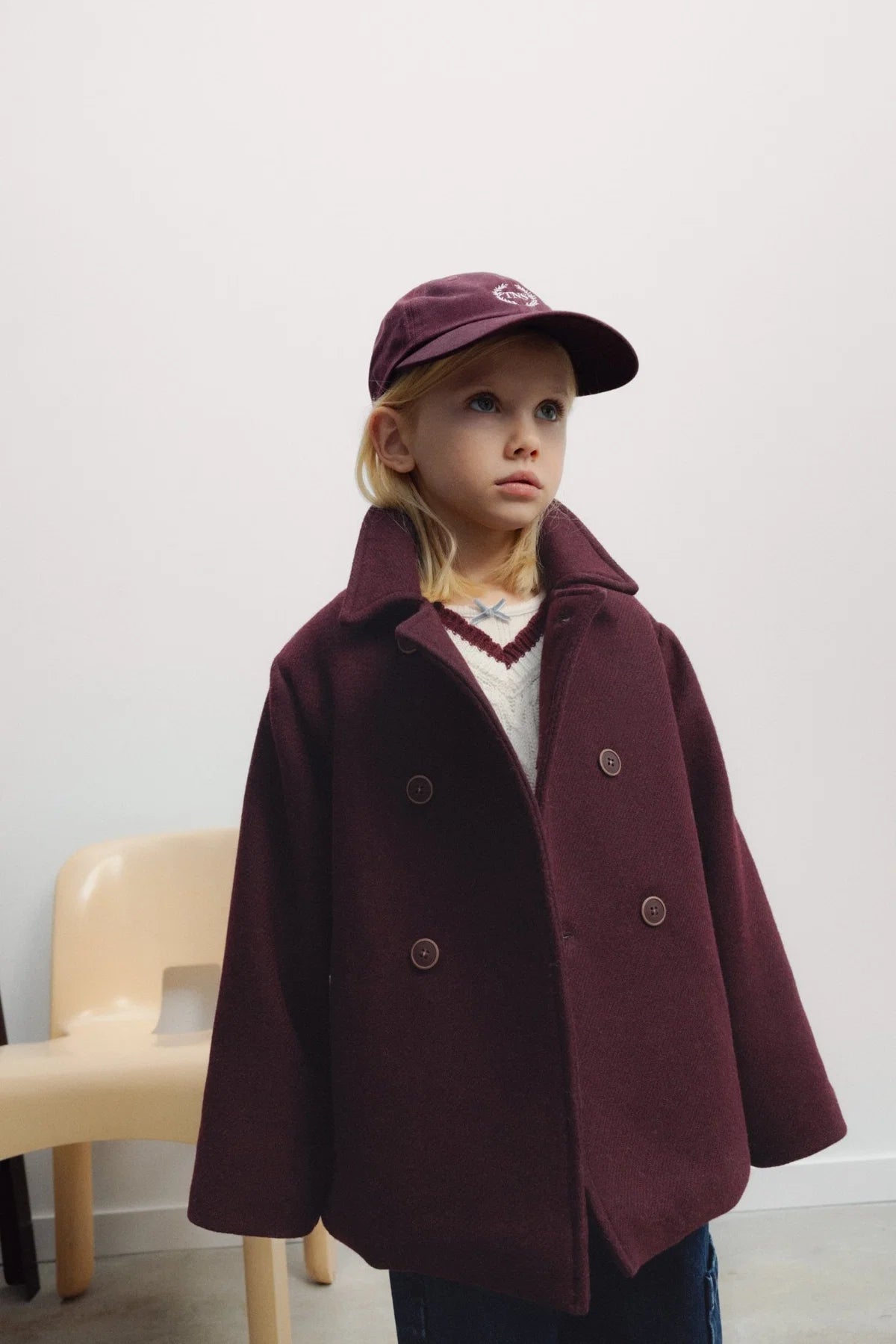 The New Society - Vale Coat | Burgundy