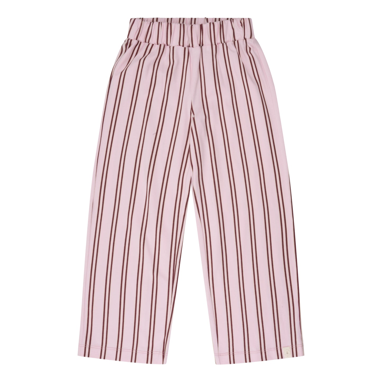 Navy Natural – Wide Leg Pink Stripe