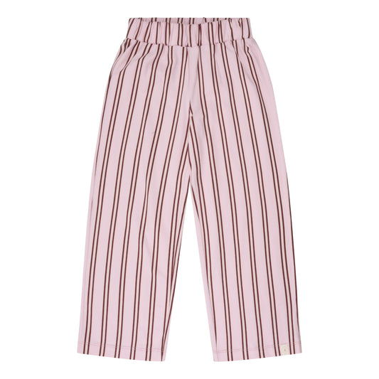 Navy Natural – Wide Leg Pink Stripe