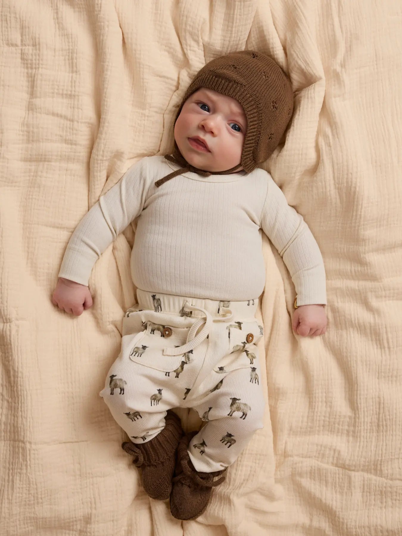 Lil' Atelier - Baby Broek | Cream Sheep