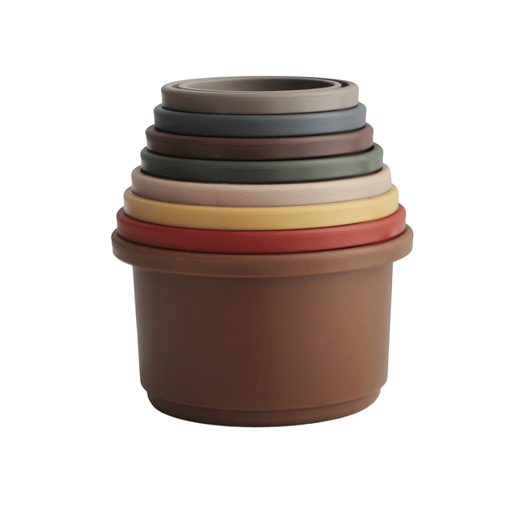 Mushie - Stacking Cups Retro