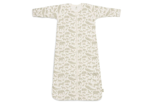Jollein Slaapzak met afritsbare mouw 110cm Animal Olive Green