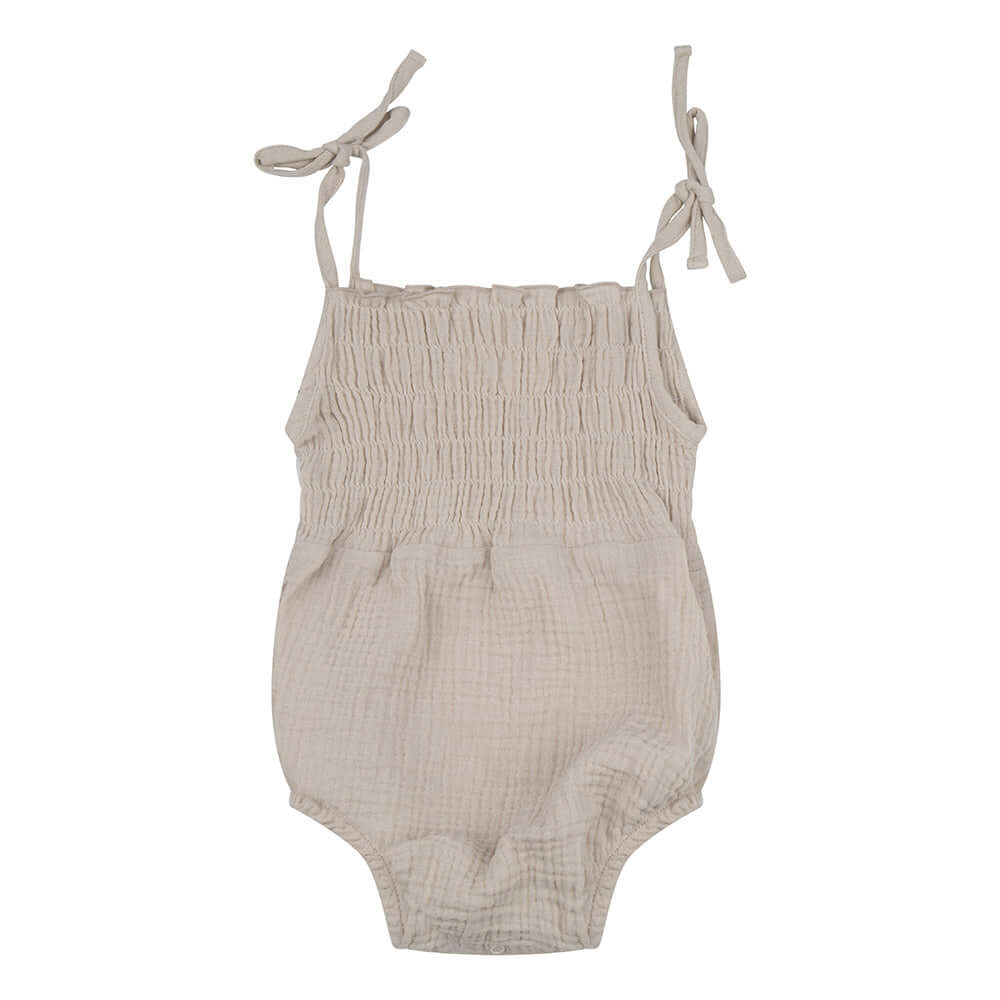 Romper Muslin Spaghetti Strap, Silver