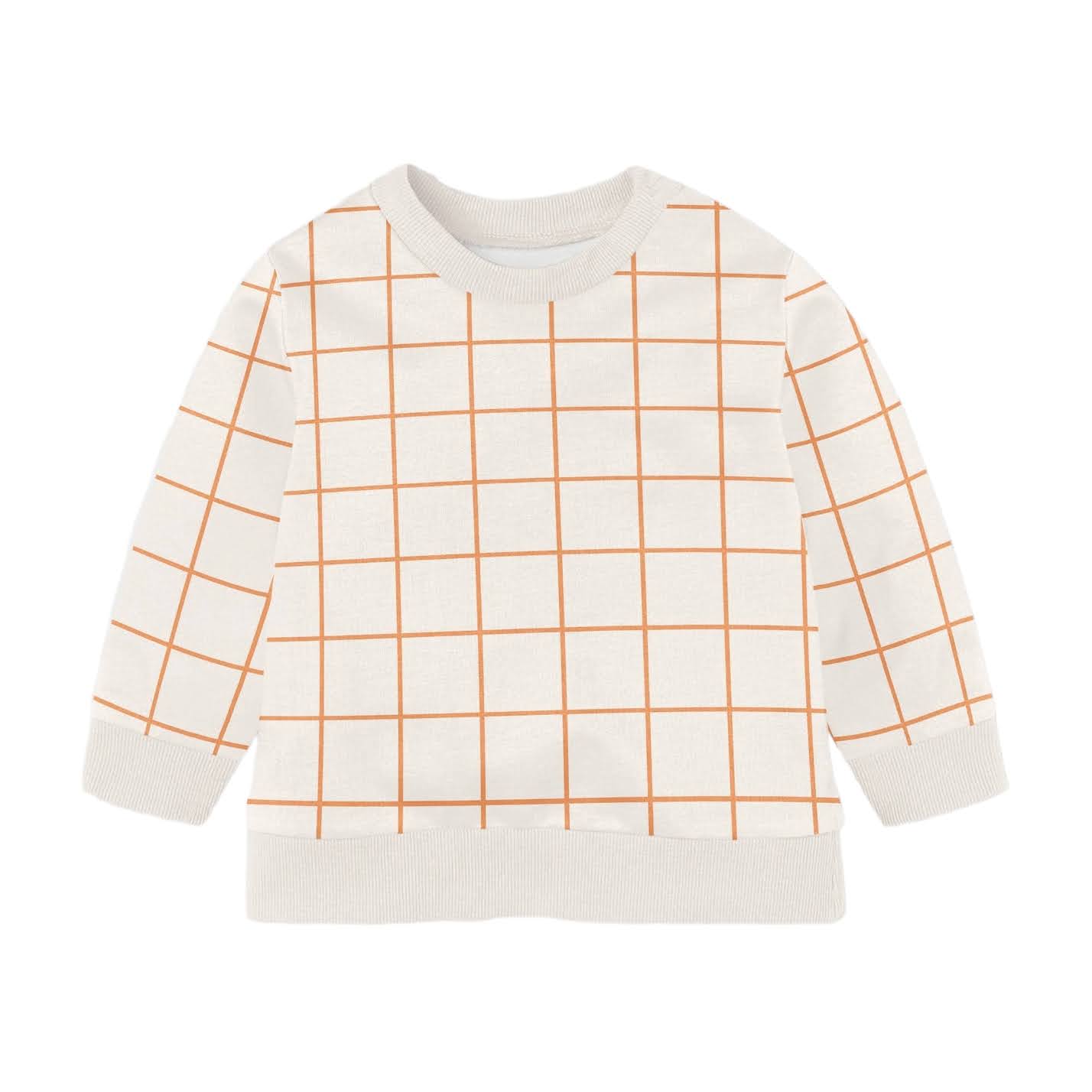 Baby en Kinder Sweater spice grid