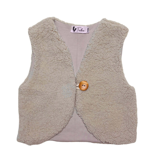 Gilet Teddy light beige