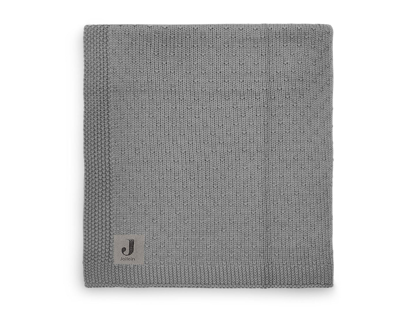 Jollein Ledikant Deken Bliss Knit 100x150cm – Storm Grey