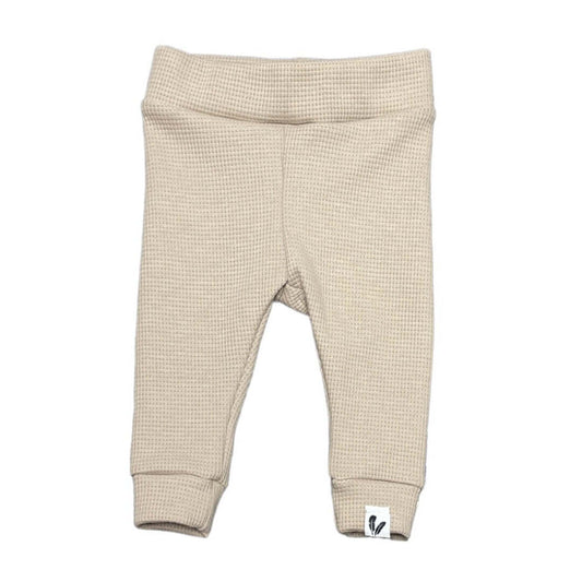 Newborn broekje skinny Waffle dark beige