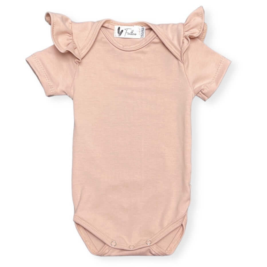 Baby Meisje Romper korte mouw ruffle Crepe