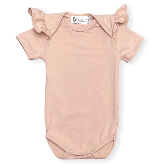 Baby Meisje Romper korte mouw ruffle Crepe