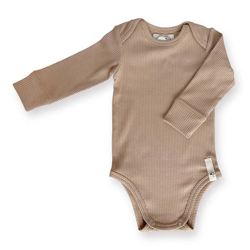 Saga Basic Romper Rib Nougat